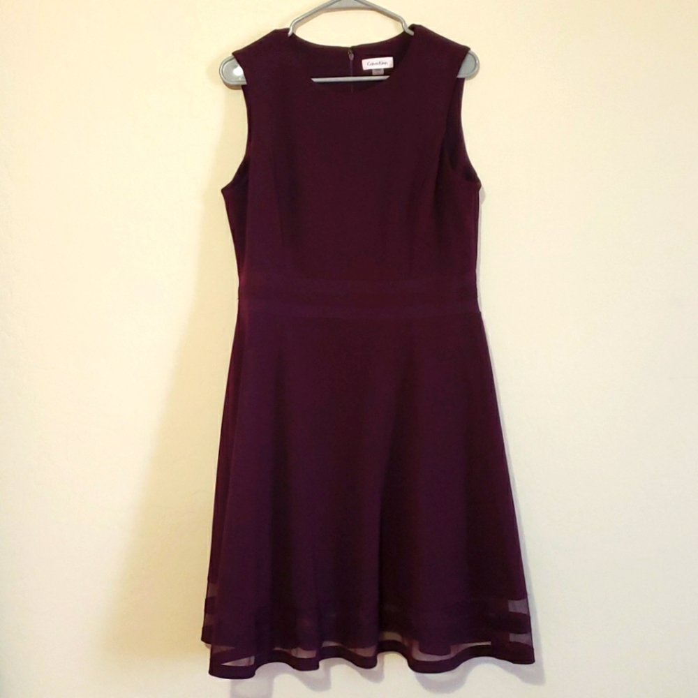 Eggplant sleeveless dress